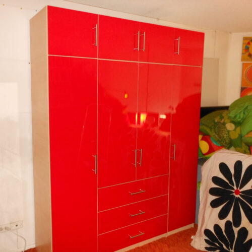 Red Glass Armoire Package in Brooklyn, NY