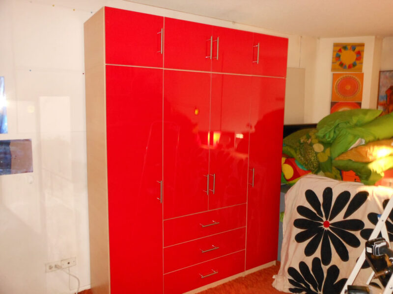 Red Glass Armoire Package in Brooklyn, NY