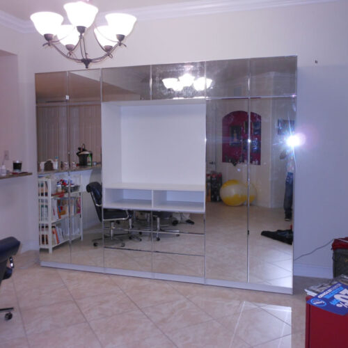 Custom Mirrored Aventa Armoire Wall in Punta Gorda, FL