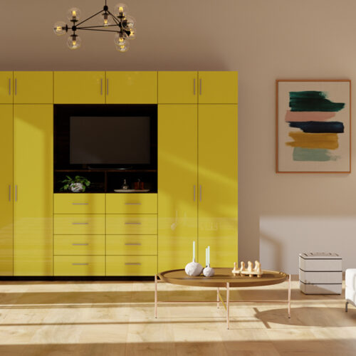 Yellow Aventa Extra Tall TV Armoire