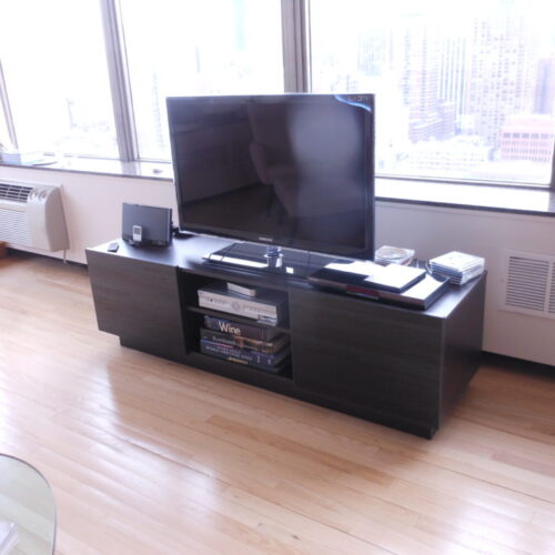Dark Wood TV Stand