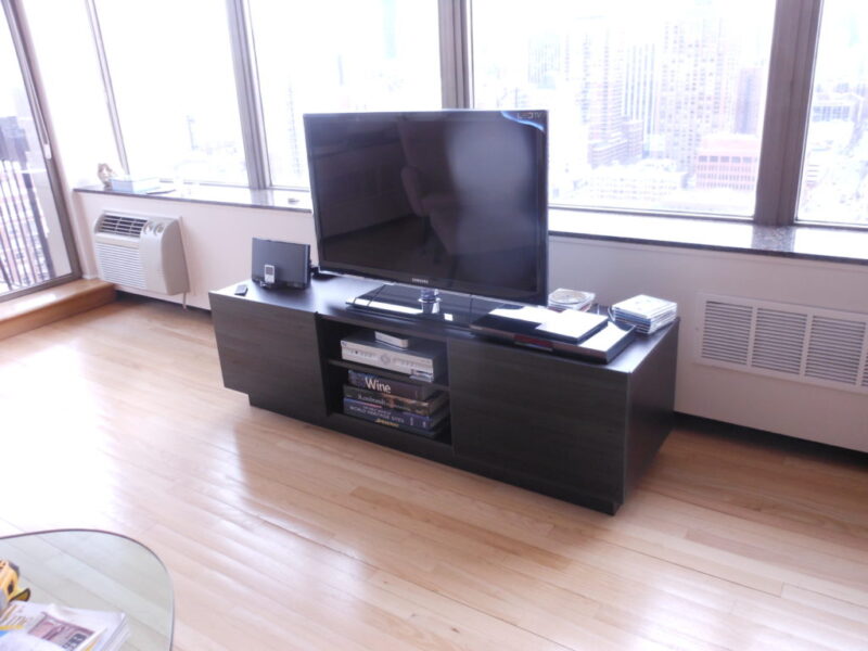 Dark Wood TV Stand