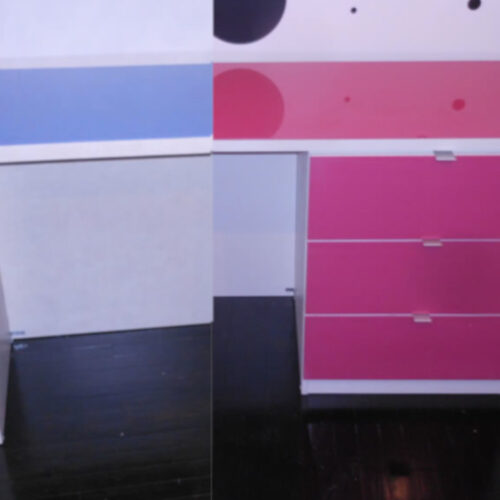 Pink & Blue Desks in Woodmere, New York