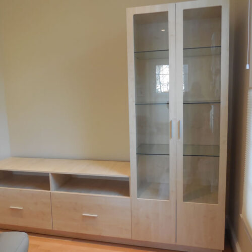 Ash L Shaped Wall Unit in Reston, Virginia