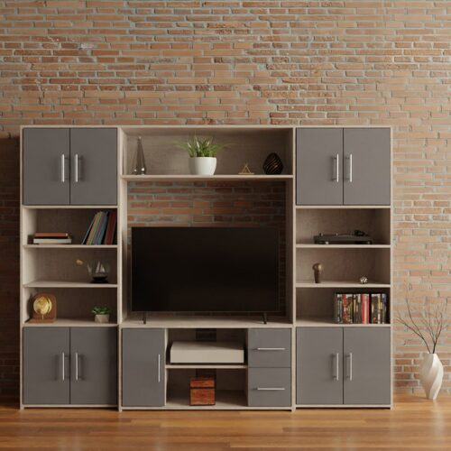 Dark Grey Stockton Entertainment Center