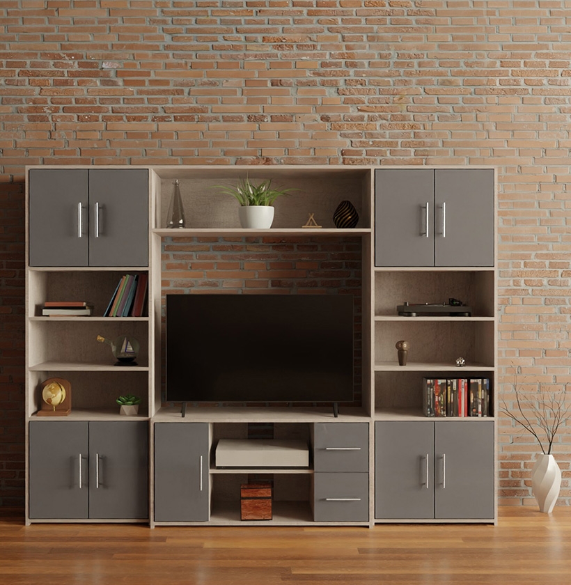 Dark Grey Stockton Entertainment Center