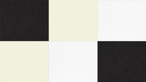 Matte Finish in White, Black, or Beige