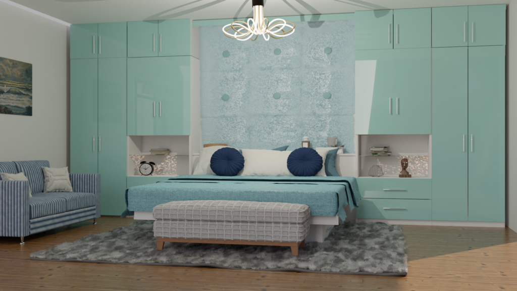 Aqua Bedroom Set