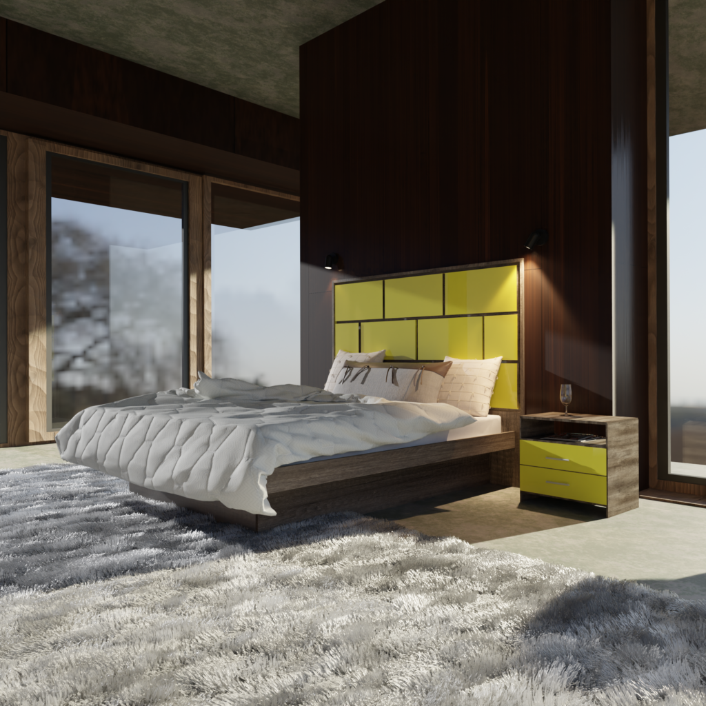 Yellow Manhattan Bedroom Set