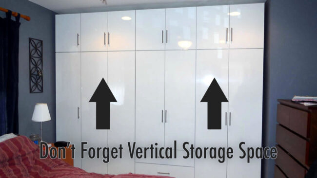 Don't Forget Vertical Storage Space