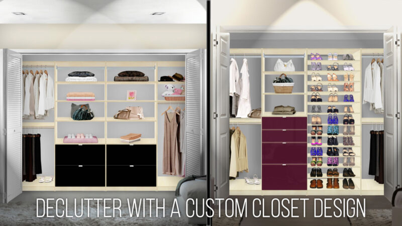 How to Declutter Your Closet with a Custom Closet Remodel Design