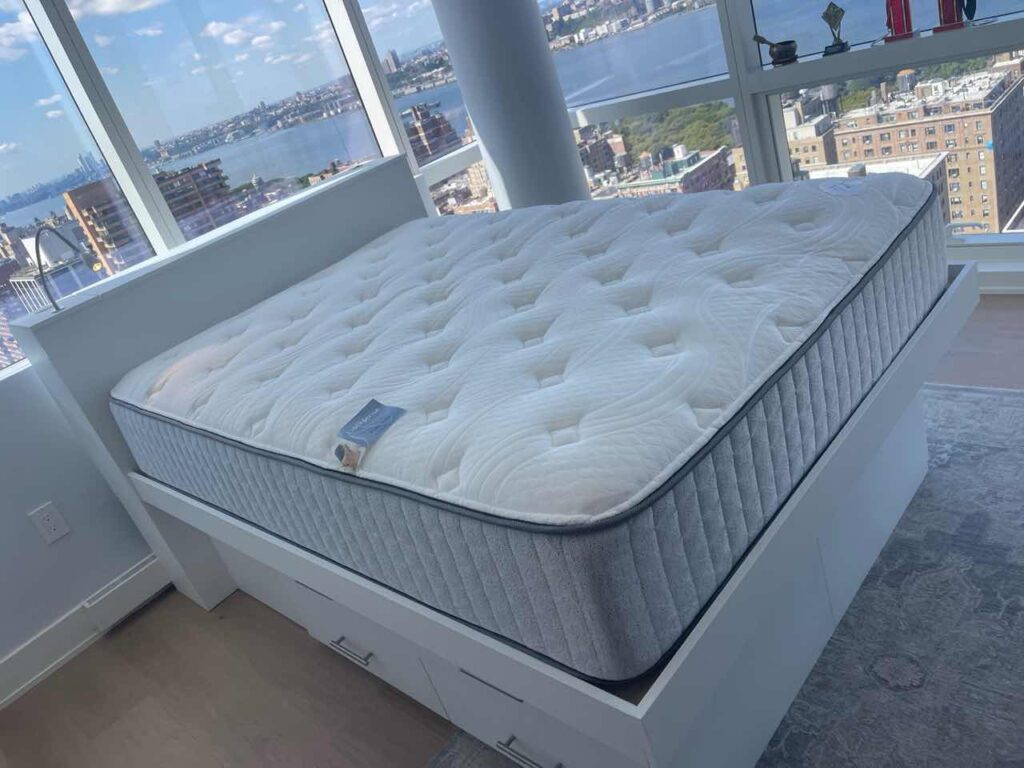 Ultra Storage Platform Bed with Custom Headboard in New York, NY