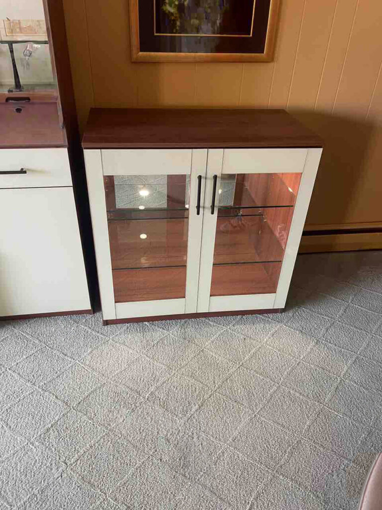 Custom Emma Entertainment Center with Display Cabinet in Merrick, NY
