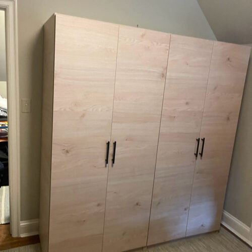 Custom Alta Wardrobe Cabinet in Southport, CT
