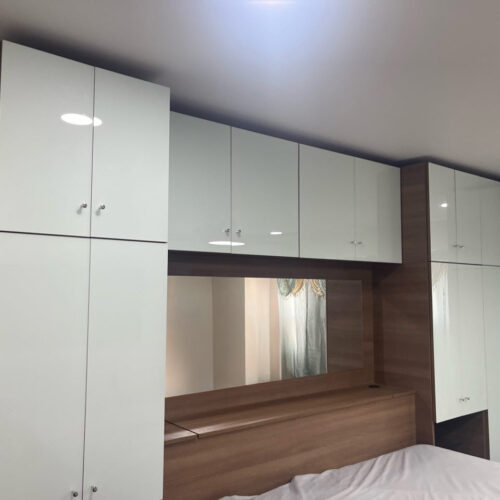 Custom Pier Wall Bed with Corner Wardrobe in Philadelphia, PA