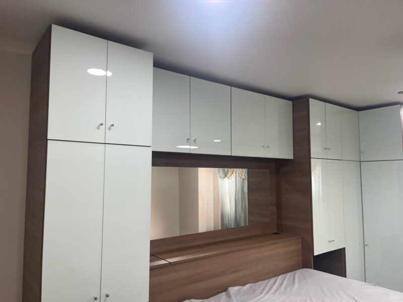 Custom Pier Wall Bed with Corner Wardrobe in Philadelphia, PA