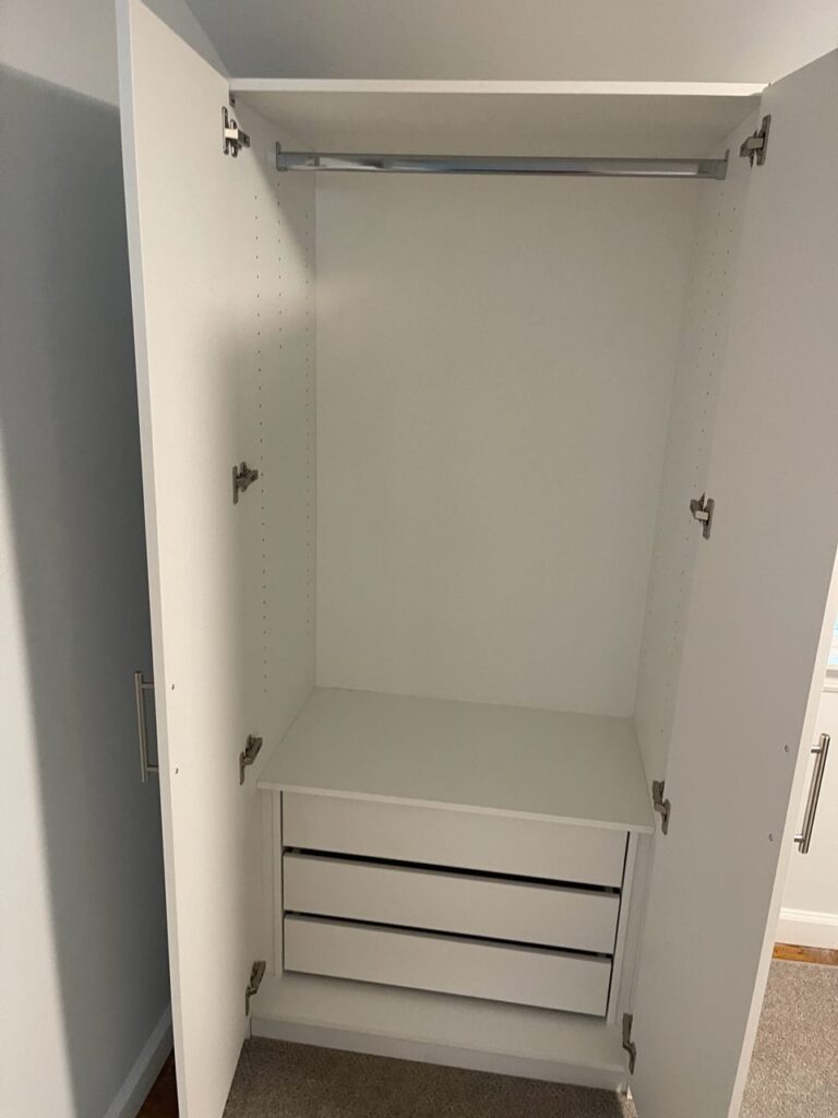 Coordinated Alta Wardrobe Closets in Darian, CT