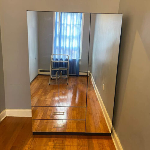 Mirrored Alta 3-Door Armoire in Brooklyn, NY