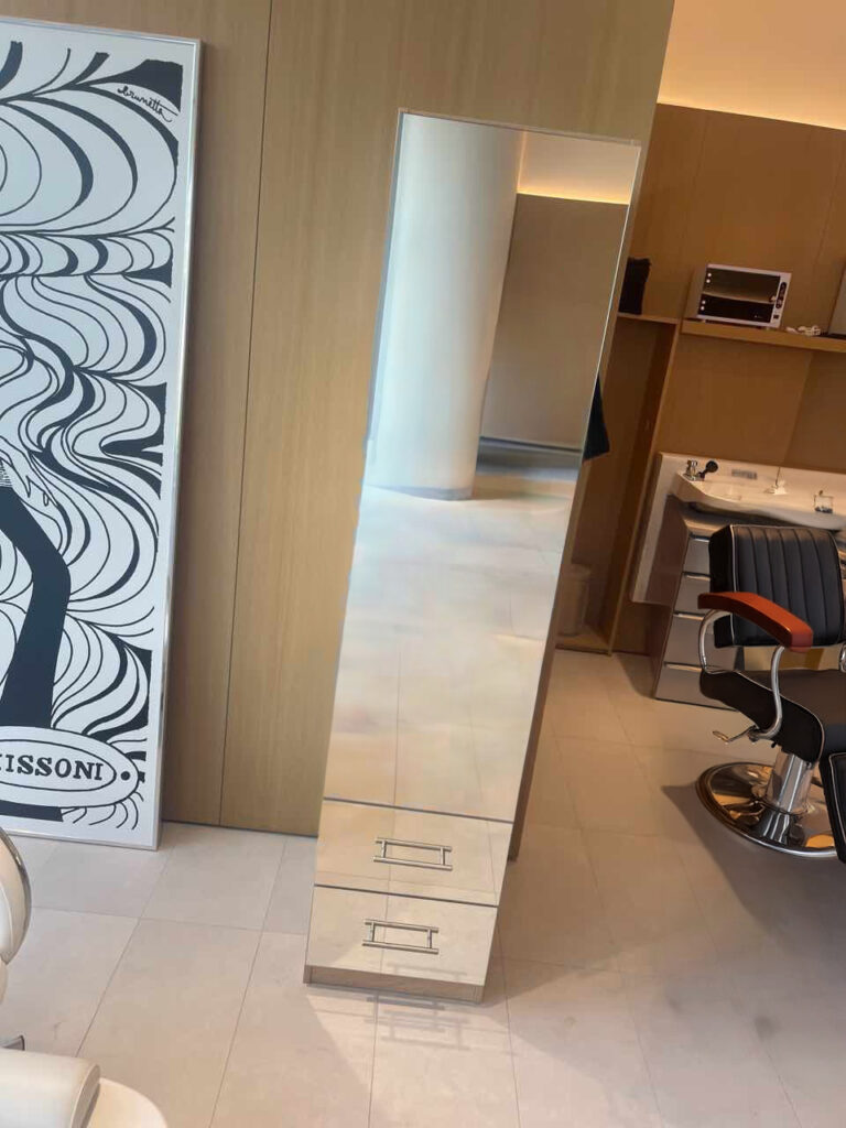 Alta Narrow Storage Solutions for Miami Hair Salon