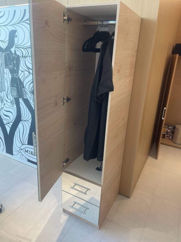 Alta Narrow Storage Solutions for Miami Hair Salon