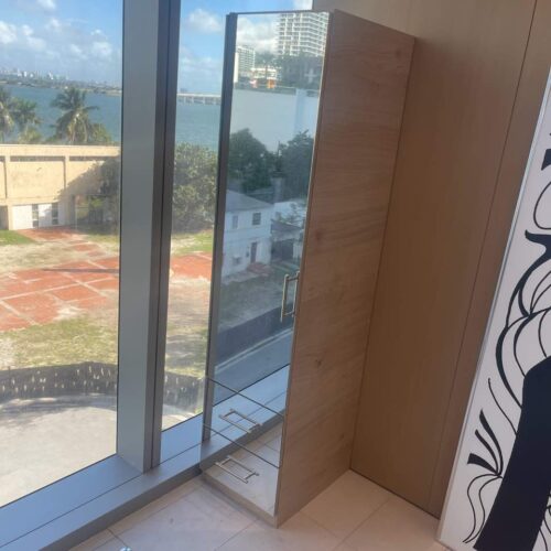 Alta Narrow Storage Solutions for Miami Hair Salon