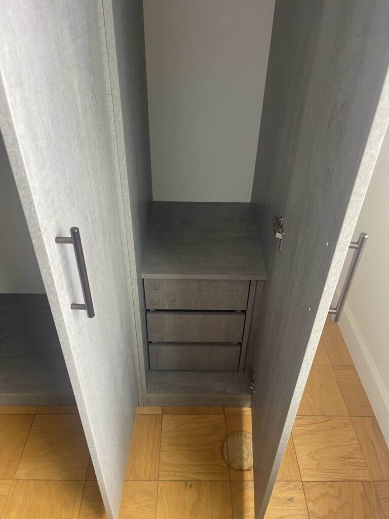 Custom U-Shaped Entertainment Center for Manhattan Apartment