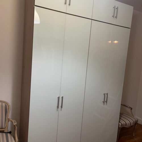 Bella Wardrobe Package with Glass Fronts in Bronx Apartment
