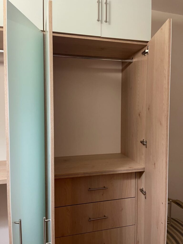 Bella Wardrobe Package with Glass Fronts in Bronx Residence