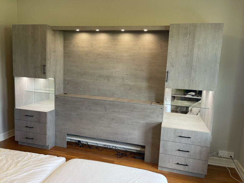 Illuminated Custom Pier Wall Headboard for Miramar Lakes, FL