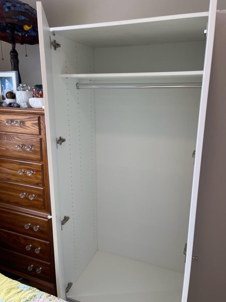 Freestanding Alta 4-Door Wardrobe for Mt Laurel NJ Apartment