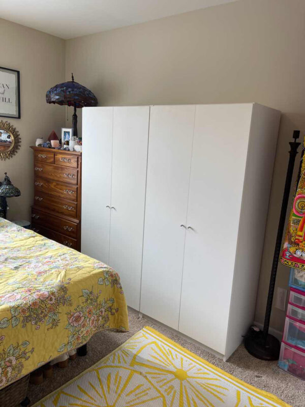 Freestanding Alta 4-Door Wardrobe for Mt Laurel, NJ Apartment