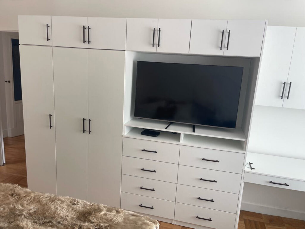 Custom Alta Storage Wall with Extended Height for Hoboken Residence