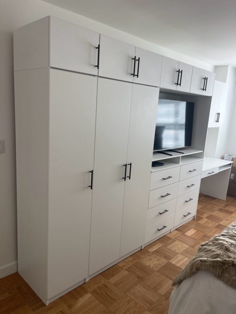 Custom Alta Storage Wall with Extended Height for Hoboken Residence