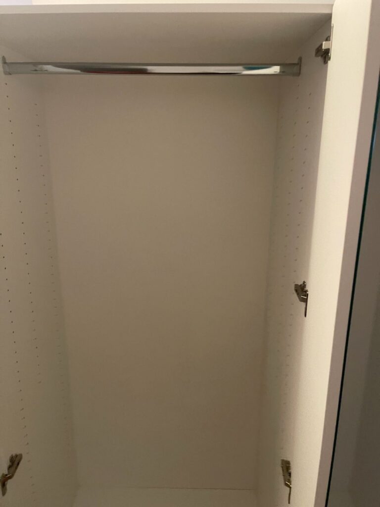 Mirrored Alta Wardrobe and a Half for Manhattan Apartment