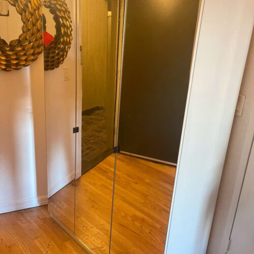 Mirrored Alta Wardrobe and a Half for Manhattan Apartment
