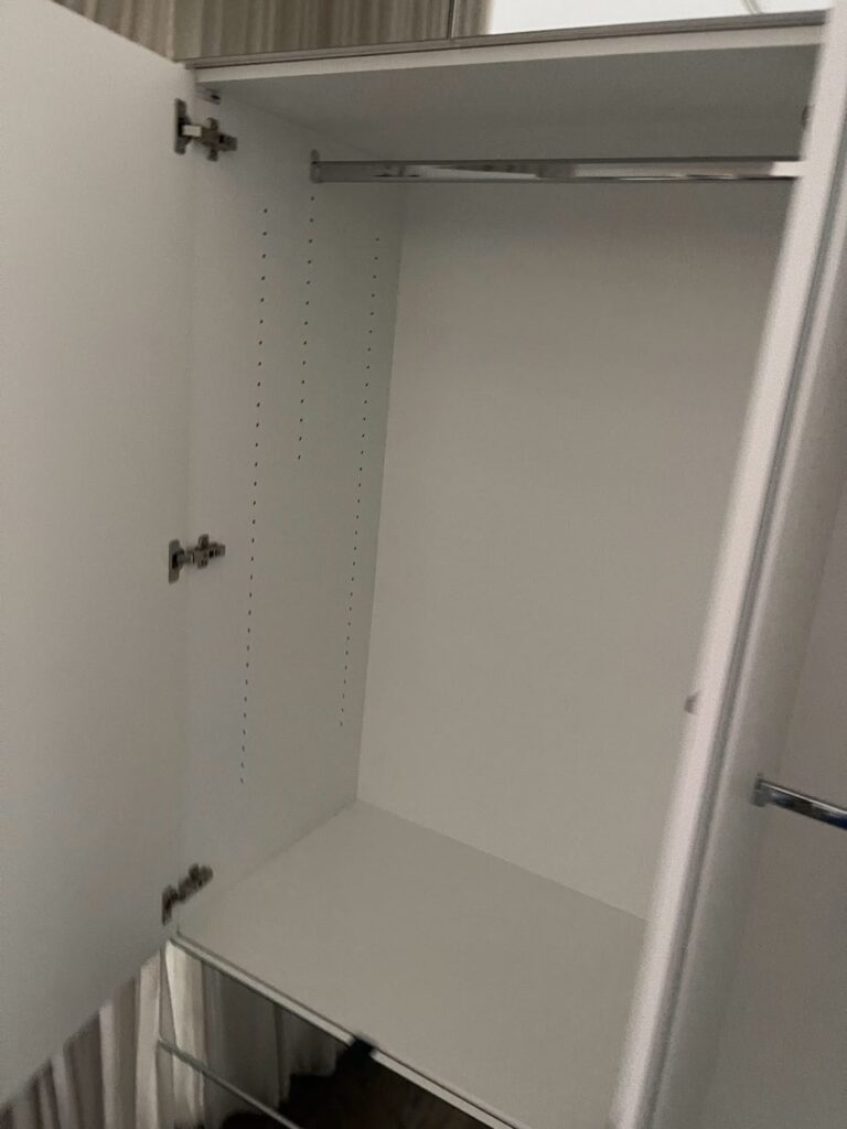 Extra Tall Mirrored Alta Wardrobe for Manhattan Apartment