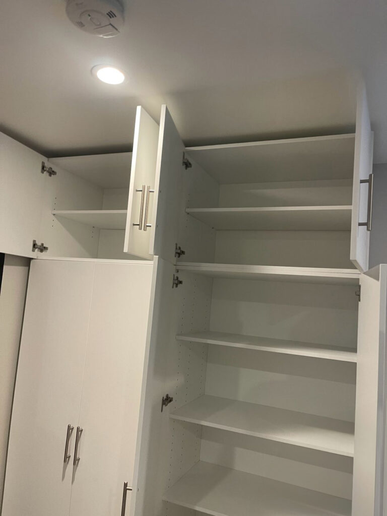 Coordinated Custom Storage Solutions for Jersey City Apartment