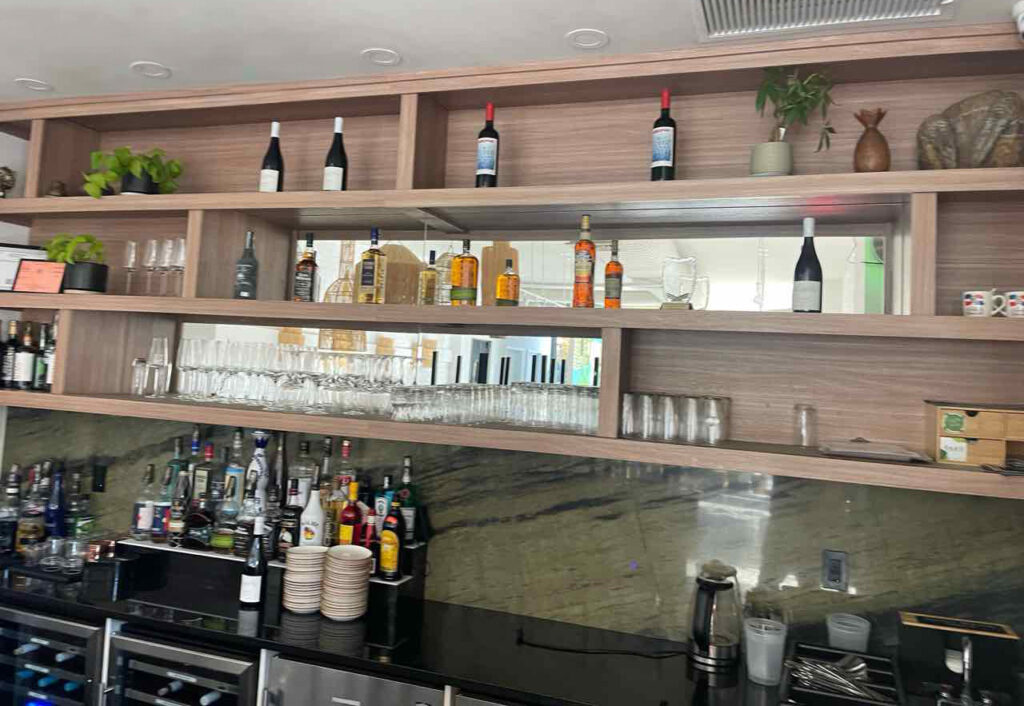 Custom Wall-to-Wall Back Bar System for Brooklyn Establishment