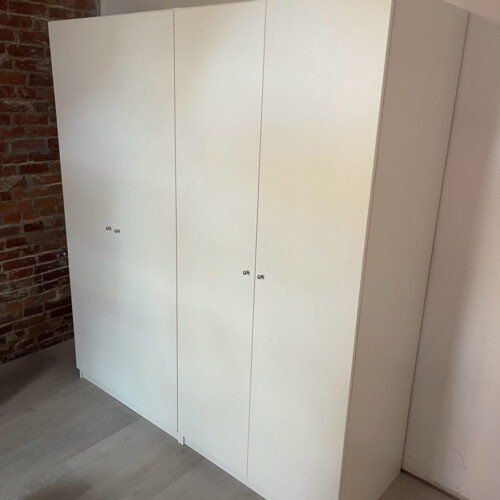 Alta 4 Door Wardrobe Closet: Big Clothing Storage in a White Matte Finish