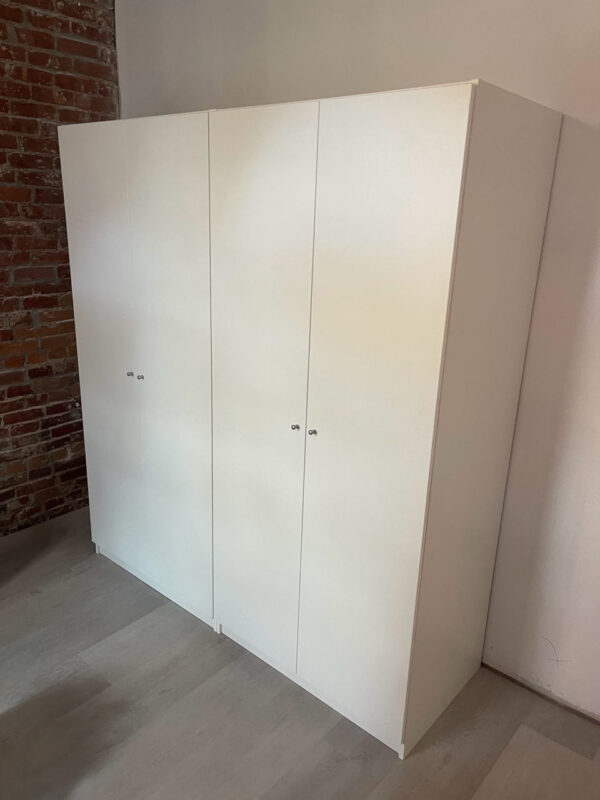 Alta 4 Door Wardrobe Closet: Big Clothing Storage in a White Matte Finish