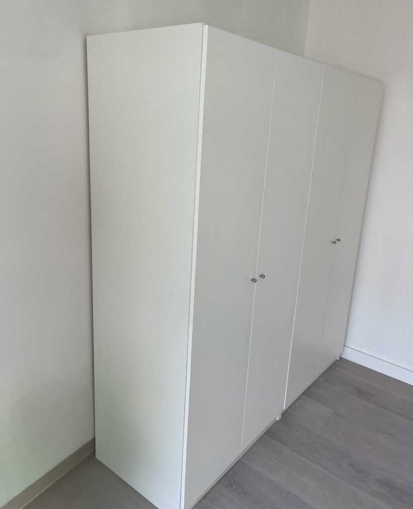 Alta 4 Door Wardrobe Closet: Big Clothing Storage in a White Matte Finish