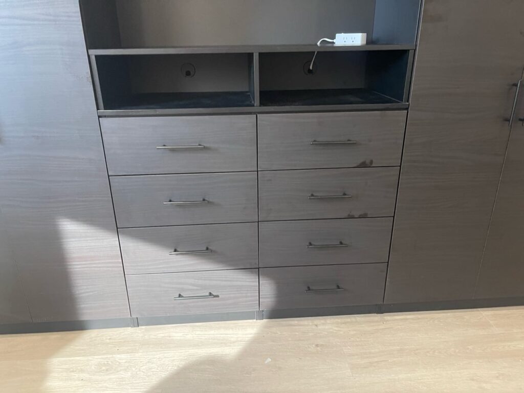 Aventa X-Tall TV Wall Unit with Maximum Storage for Naples Bedroom - Drawers