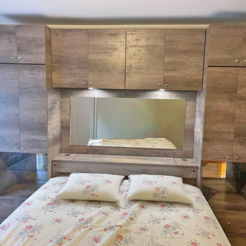 Custom Pier Wall Bed with Integrated Storage for Rutherford, NJ Apartment