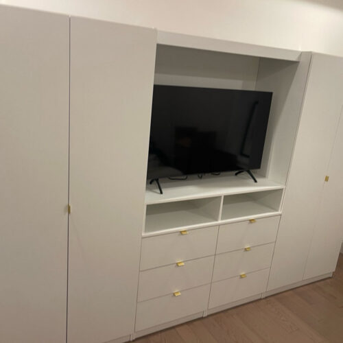 Aventa TV Wardrobe Wall Unit for Jersey City Bedroom