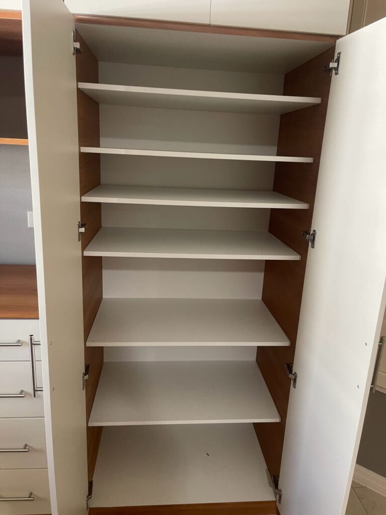 Custom Coffee Bar - Adjustable Shelves