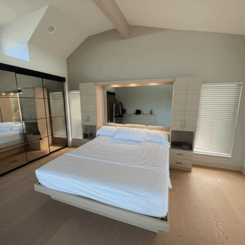 Custom Pier Wall Bed & Dresser Installation in Syosset New York