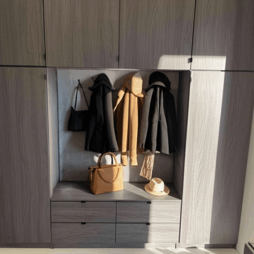 Custom Mudroom Storage & Washer Cabinet Installation in New City New York