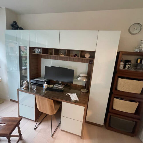 Custom Davidson Wall Unit Desk Installation in Long Island City New York