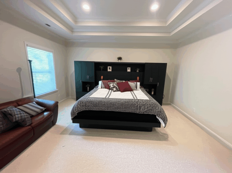 Lincoln Classic Pier Wall Platform Bed Installation in Cary North Carolina