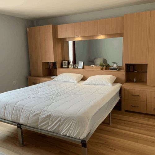 Custom Storage Headboard Installation in New Rochelle New York